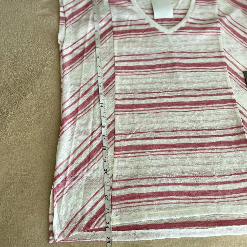 Vince Camuto Striped V-Neck Dolman Top - Size S - Picture 10 of 12